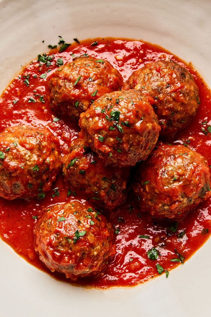 Baked meatballs