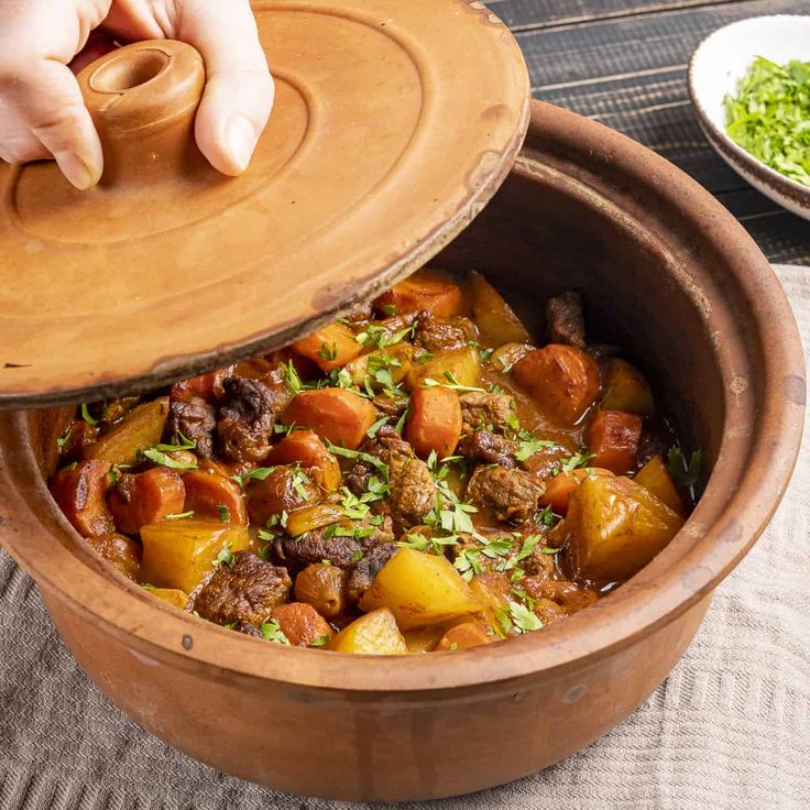 Clay pot dish