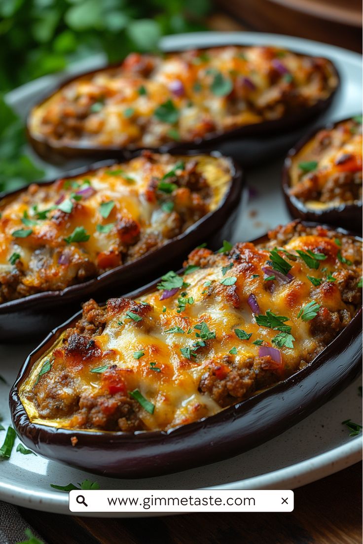 Stuffed eggplant